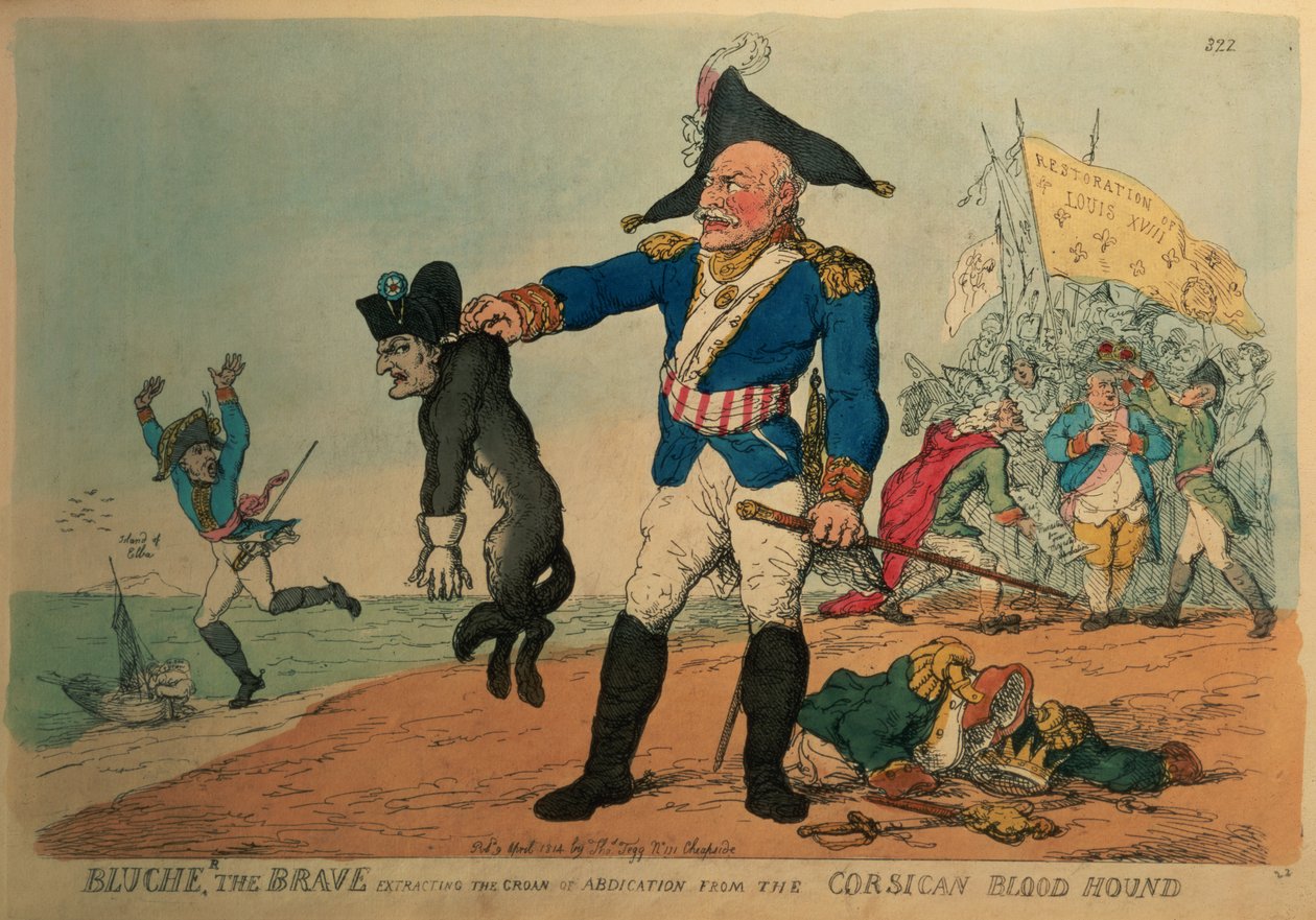 Cesur Blucher (1742-1819): Korsika Bloodhound, Napoleon