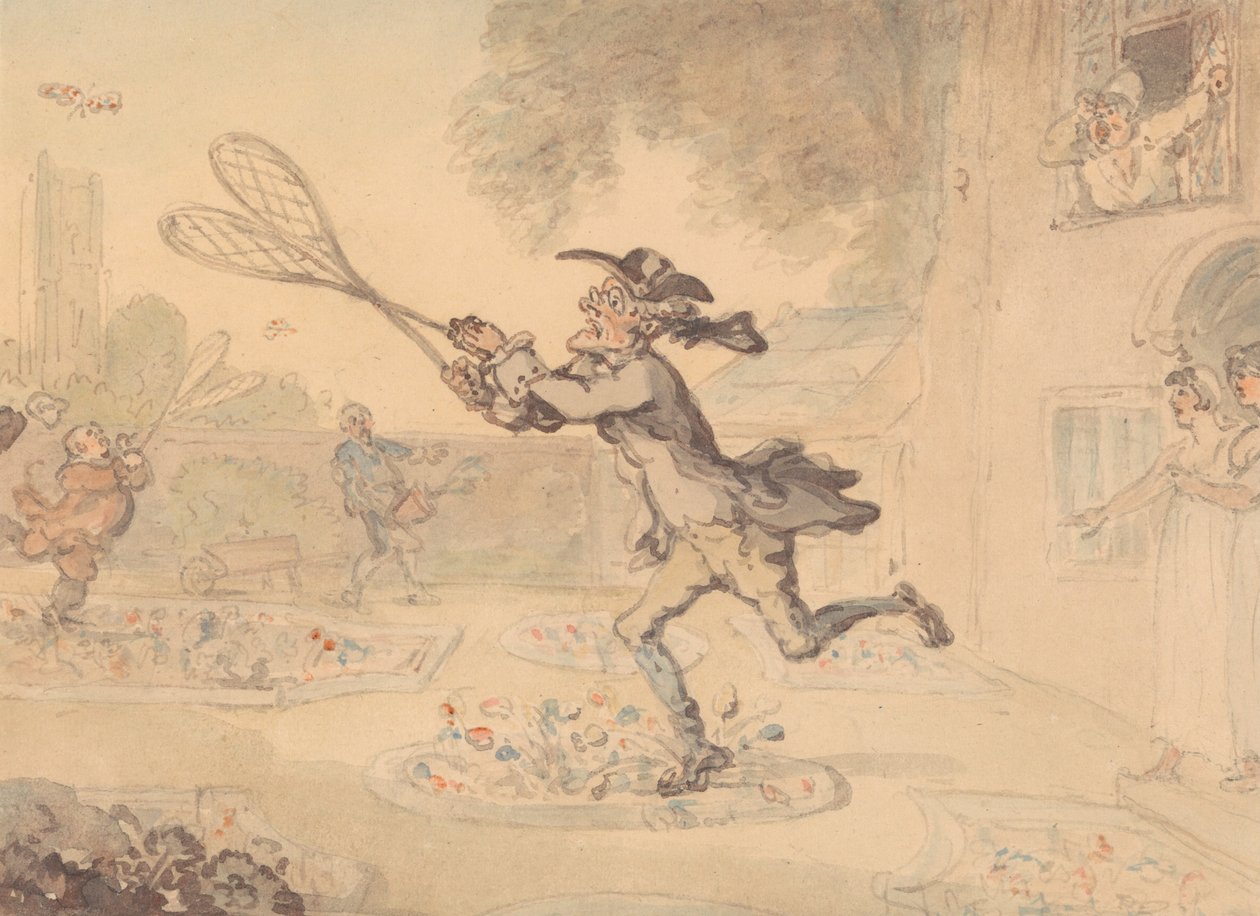 Kelebek Avı by Thomas Rowlandson