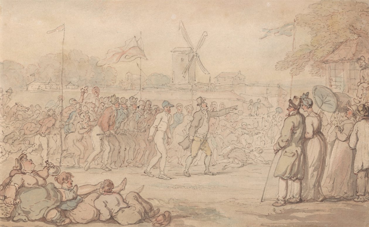 Kaptan Barclays Ralli Maçı by Thomas Rowlandson
