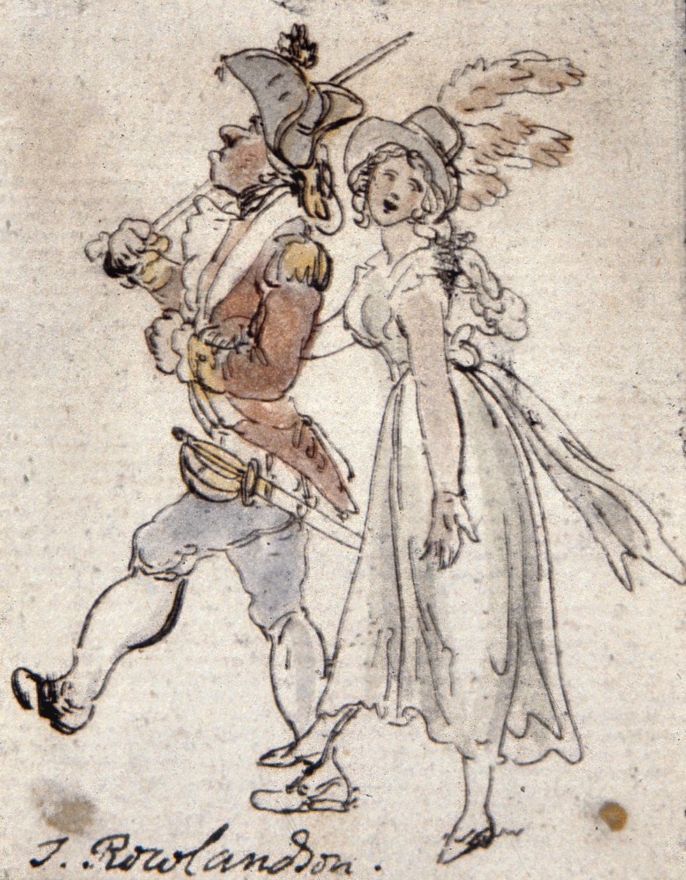 Karikatür (el renkli gravür) by Thomas Rowlandson