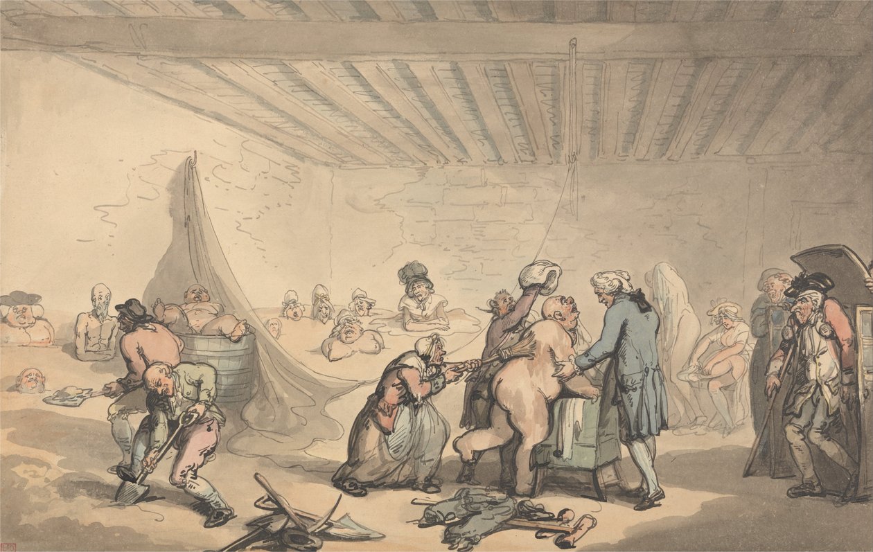 Dr Grahams Banyo Tesisi by Thomas Rowlandson