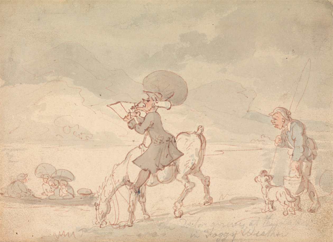 Gölün Sözdizimi Çizimi by Thomas Rowlandson