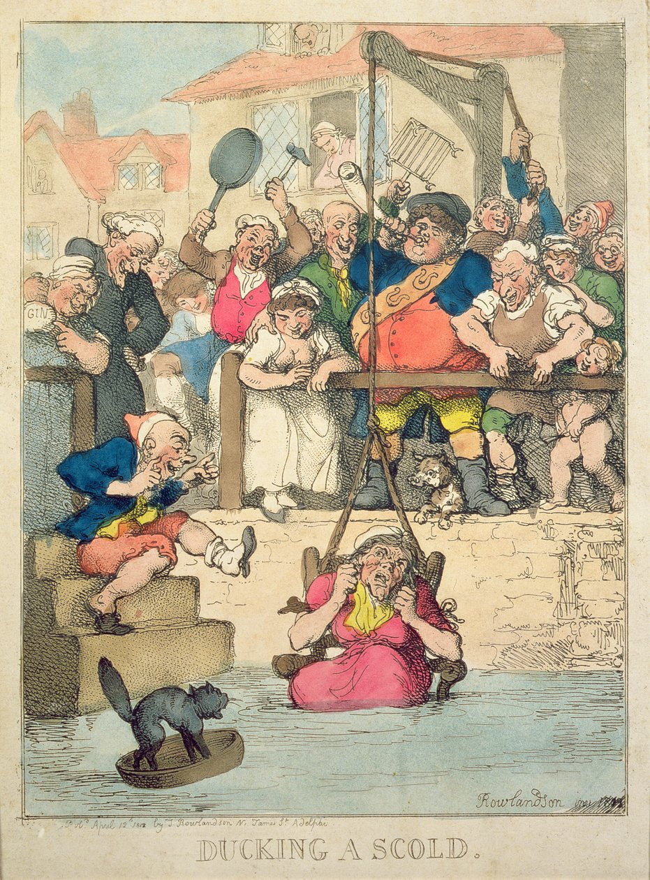 Azarlamak, 1812 by Thomas Rowlandson