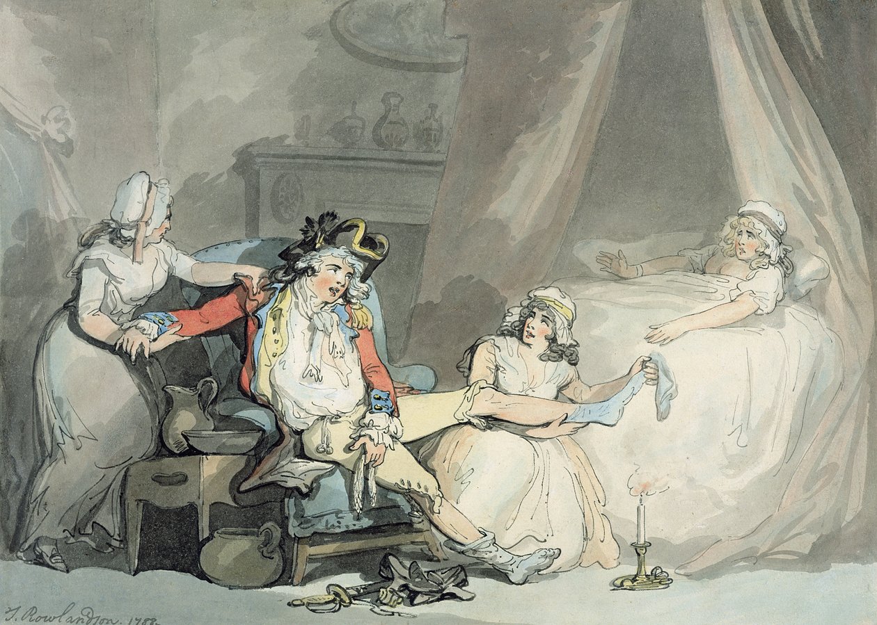 Kasabada saat dört by Thomas Rowlandson