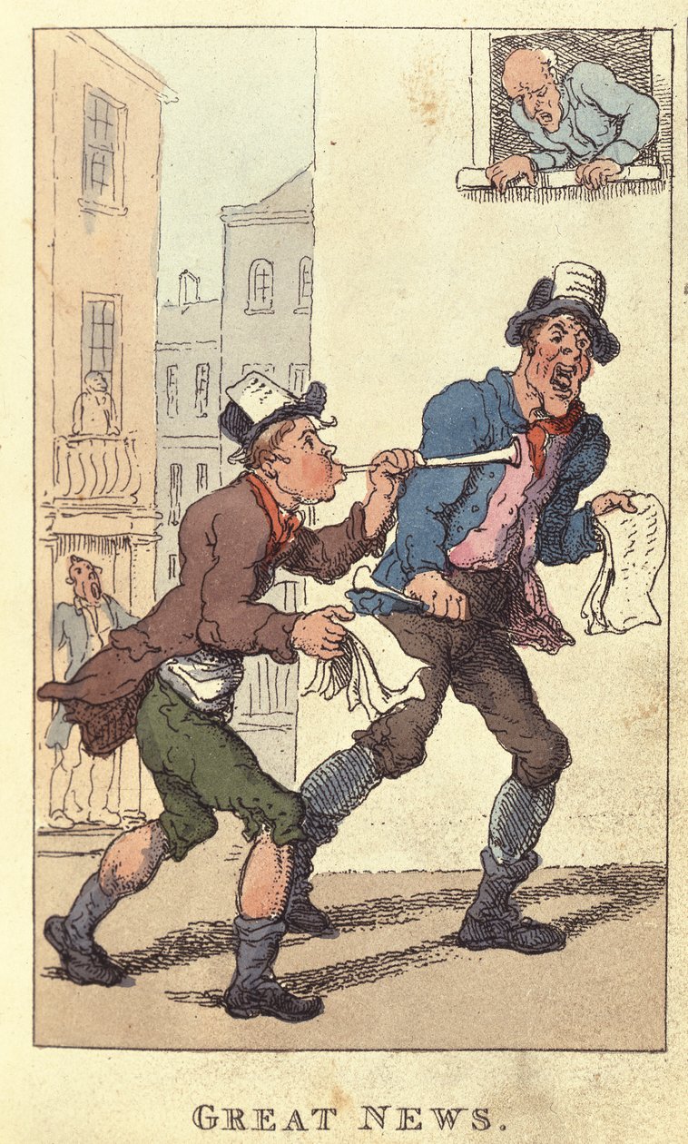 Müthiş Haber, 1820 by Thomas Rowlandson