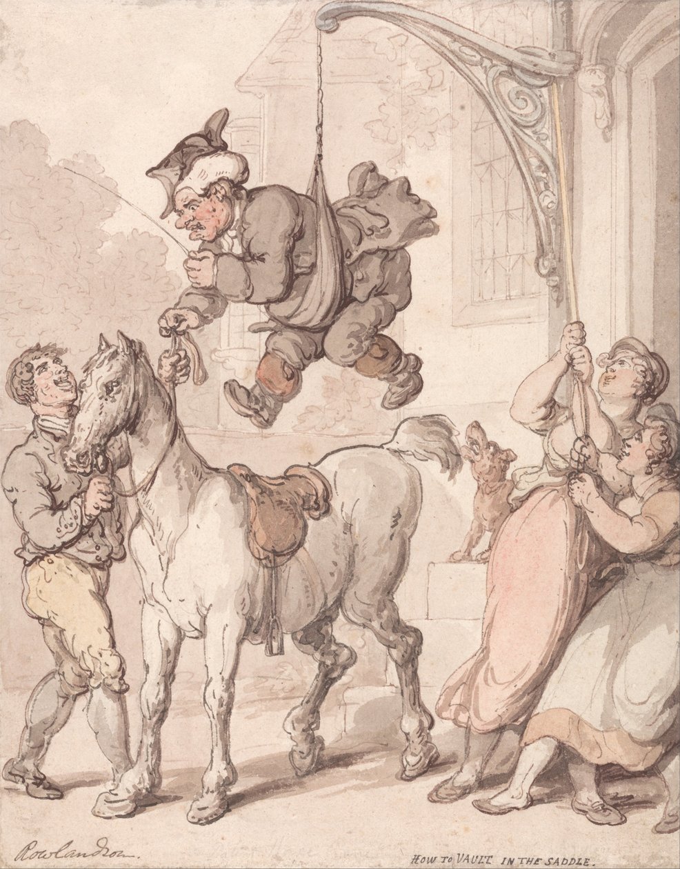 Eyerde Nasıl Vault Yapılır by Thomas Rowlandson