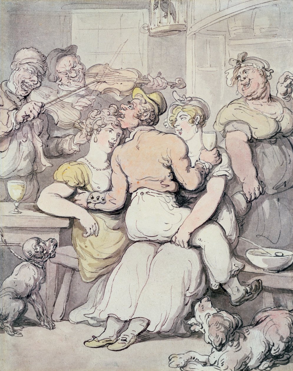 Adil Sekse Hayran Jack Tar (kalem ve mürekkep, wc) by Thomas Rowlandson