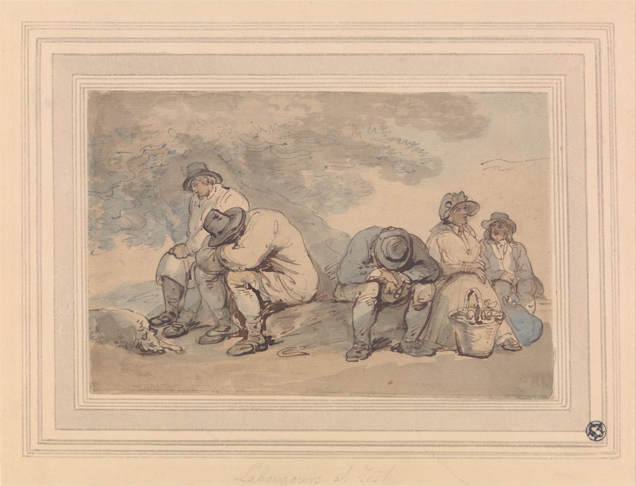 Dinlenen İşçiler by Thomas Rowlandson
