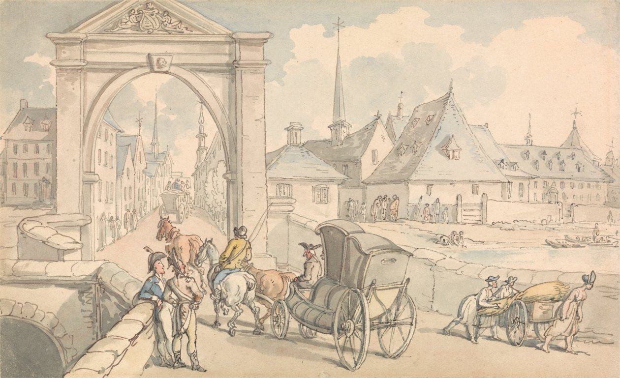 Limbourg, Belçika by Thomas Rowlandson