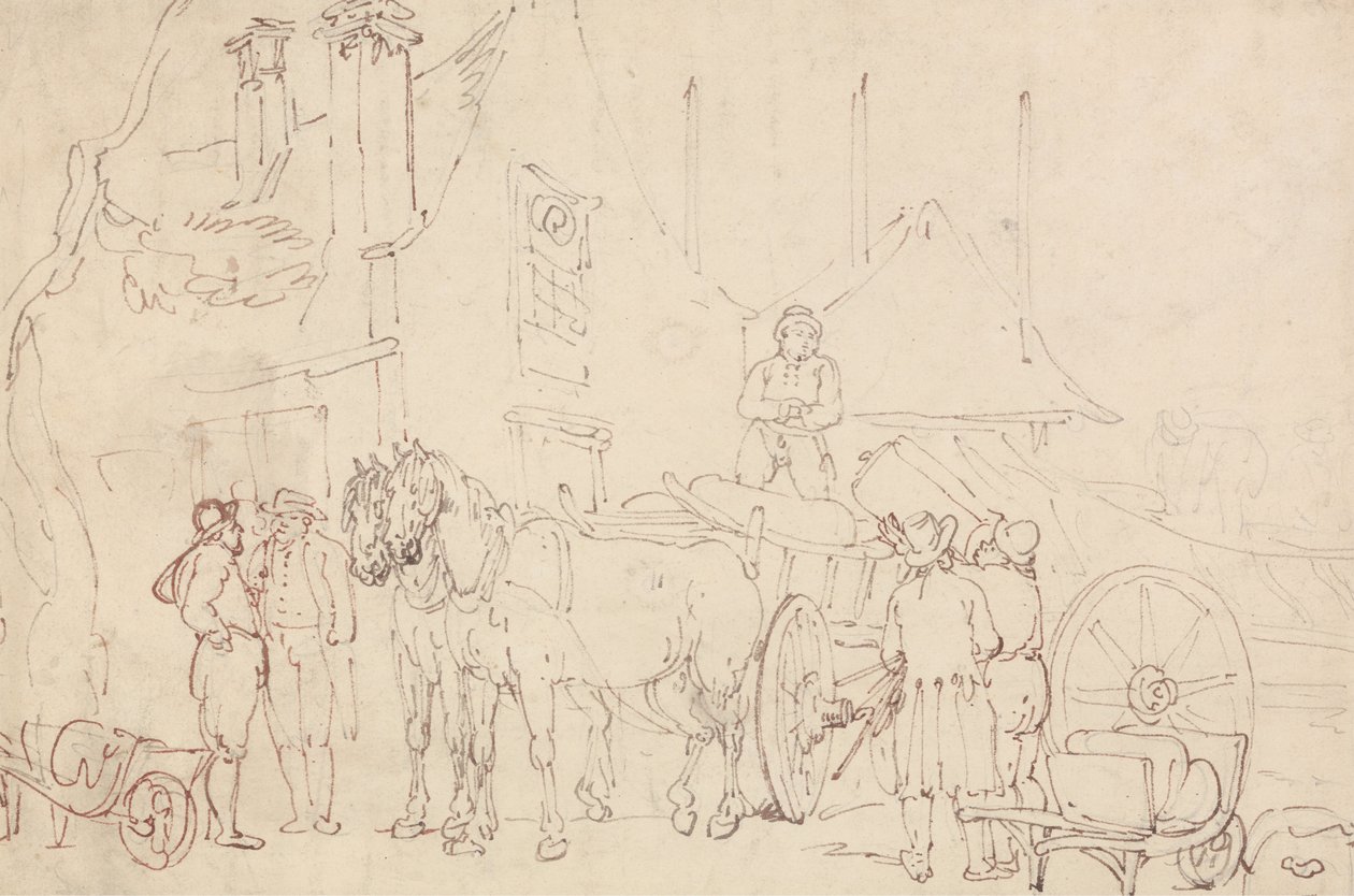 Vagon Yükleme by Thomas Rowlandson