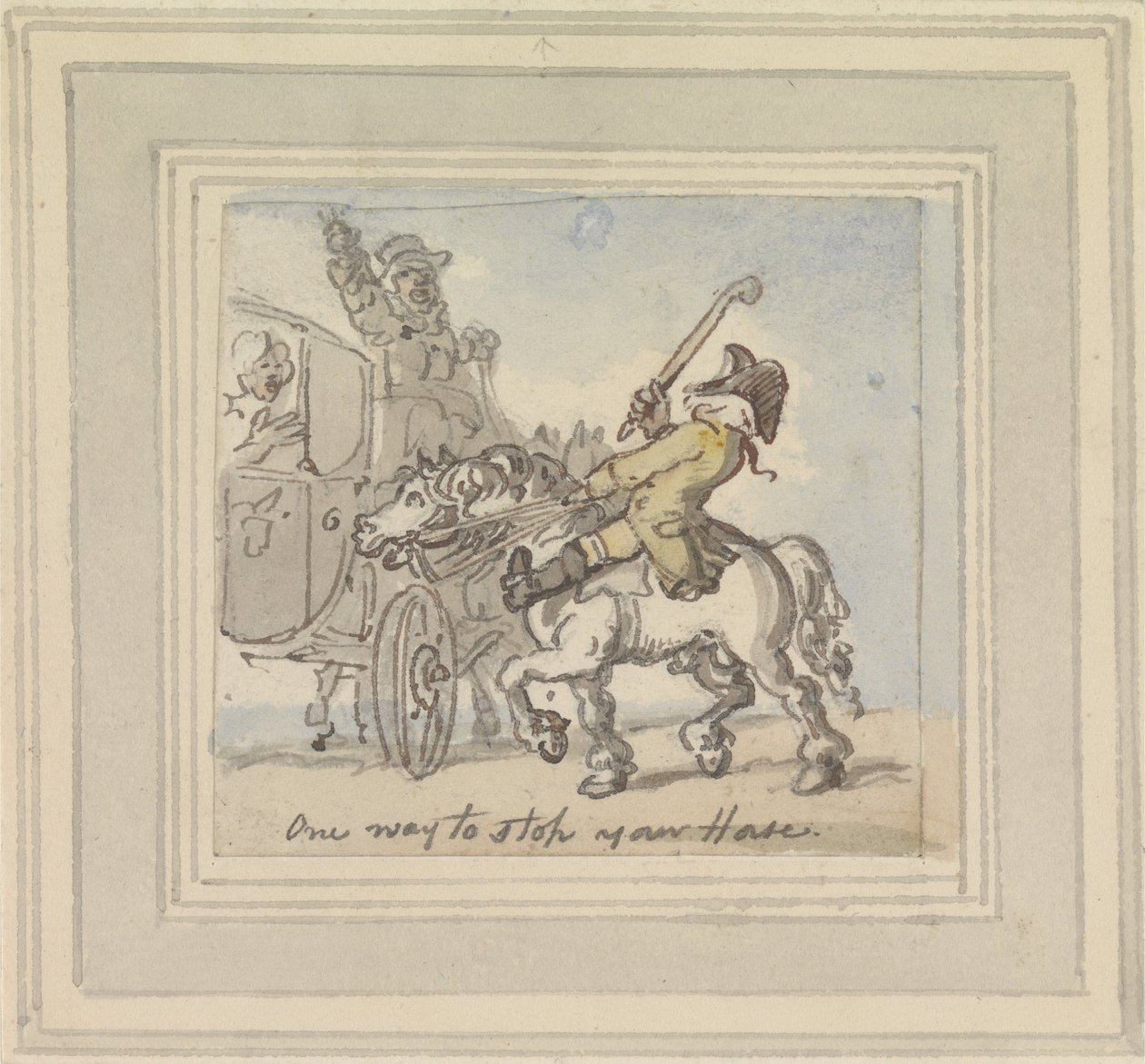 Atınızı Durdurmanın Bir Yolu by Thomas Rowlandson