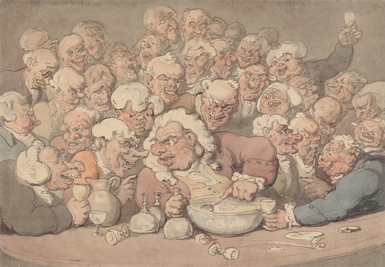 Servis Yumruğu by Thomas Rowlandson