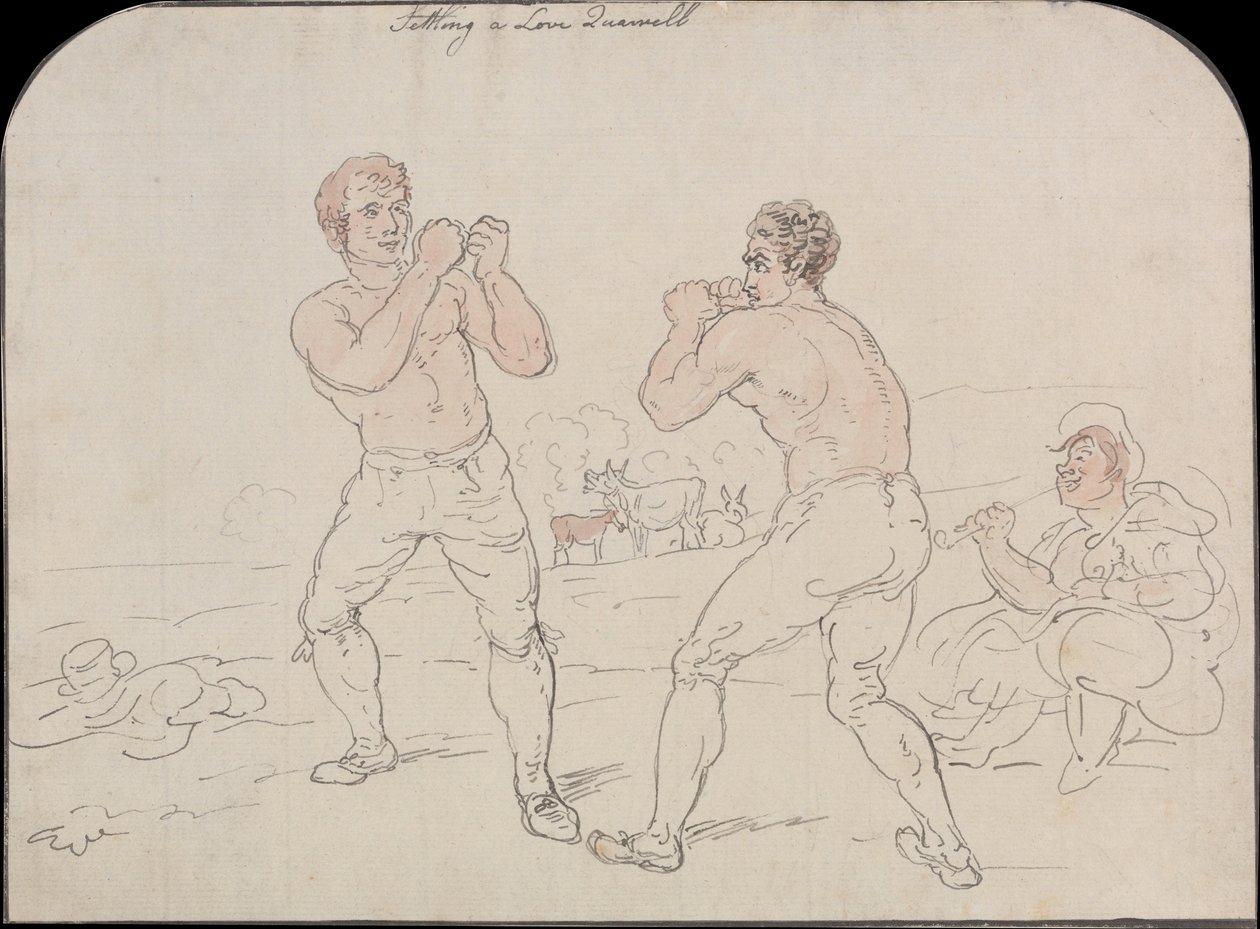 Bir Aşk Kavgasını Çözmek by Thomas Rowlandson