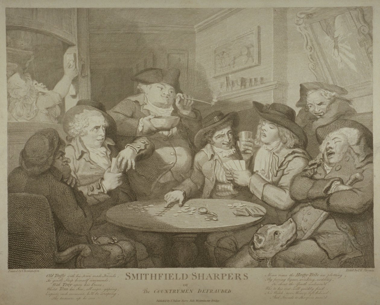 Smithfield keskin nişancılar veya dolandırılan taşralılar, c.1787 by Thomas Rowlandson