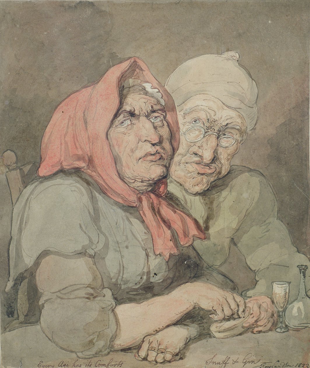 Enfiye ve Cin (kalem ve mürekkep) by Thomas Rowlandson