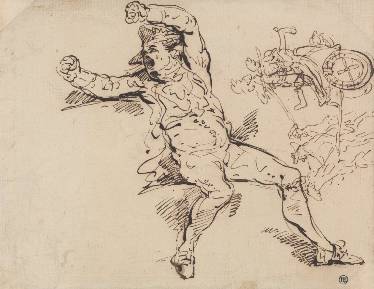 Bağıran Bir Adamın Çalışması by Thomas Rowlandson