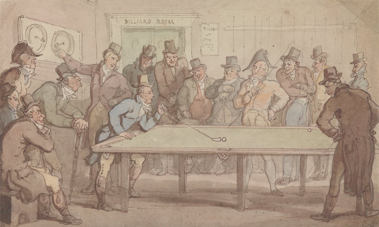 Bilardo Salonu by Thomas Rowlandson