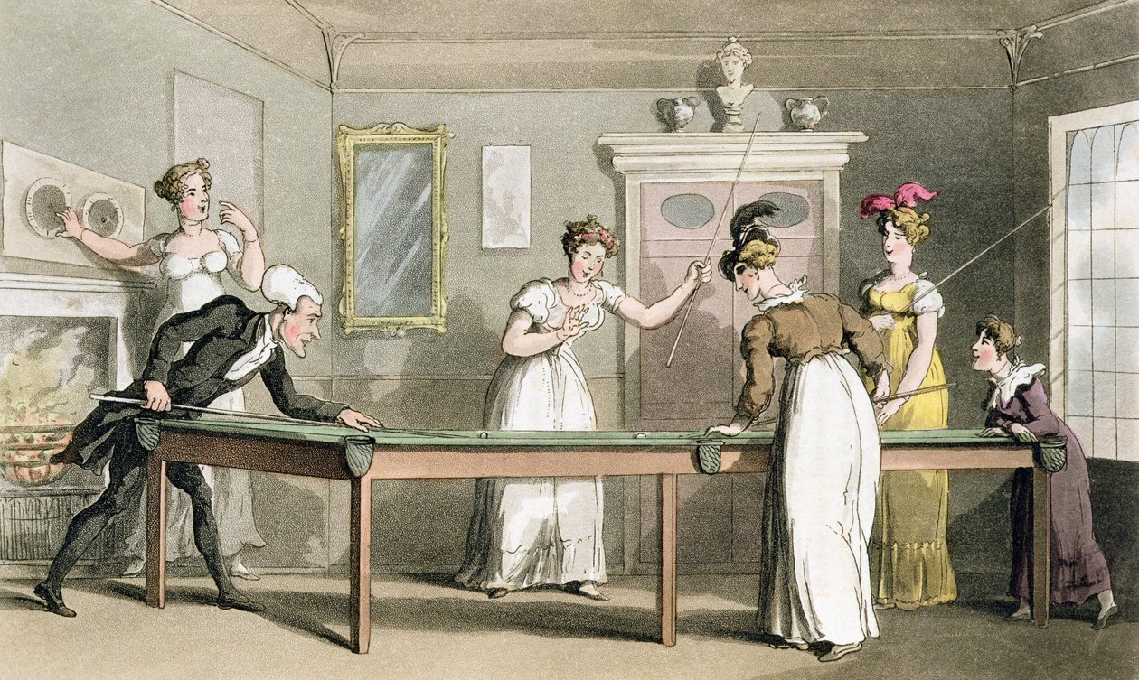 Bilardo Masası, William Combe tarafından 