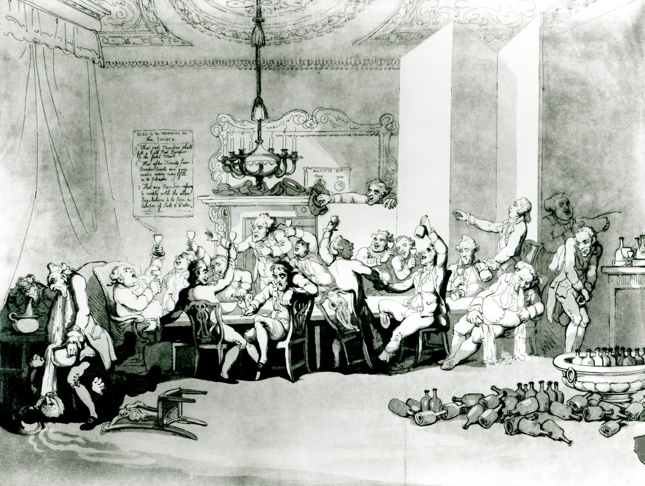 Parlaklar, 1801 by Thomas Rowlandson