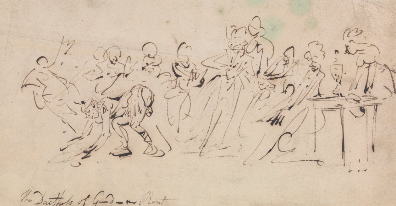 Gordons Rout Düşesi by Thomas Rowlandson