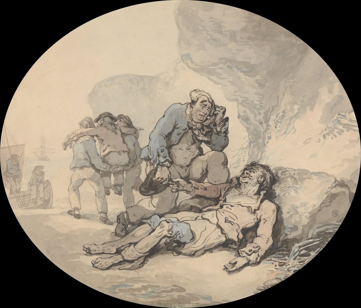 Ölen Denizci by Thomas Rowlandson