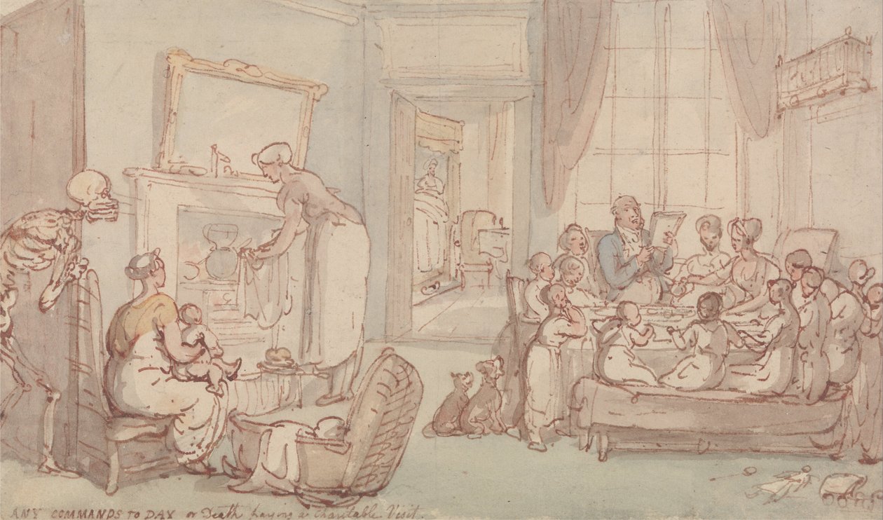 Çocuk Ailesi by Thomas Rowlandson