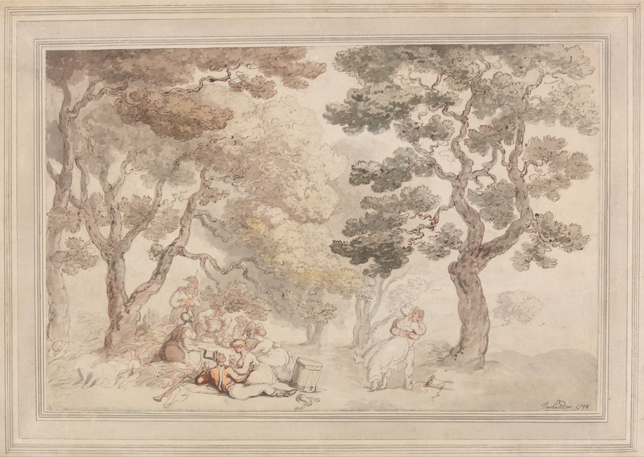 Piknik by Thomas Rowlandson
