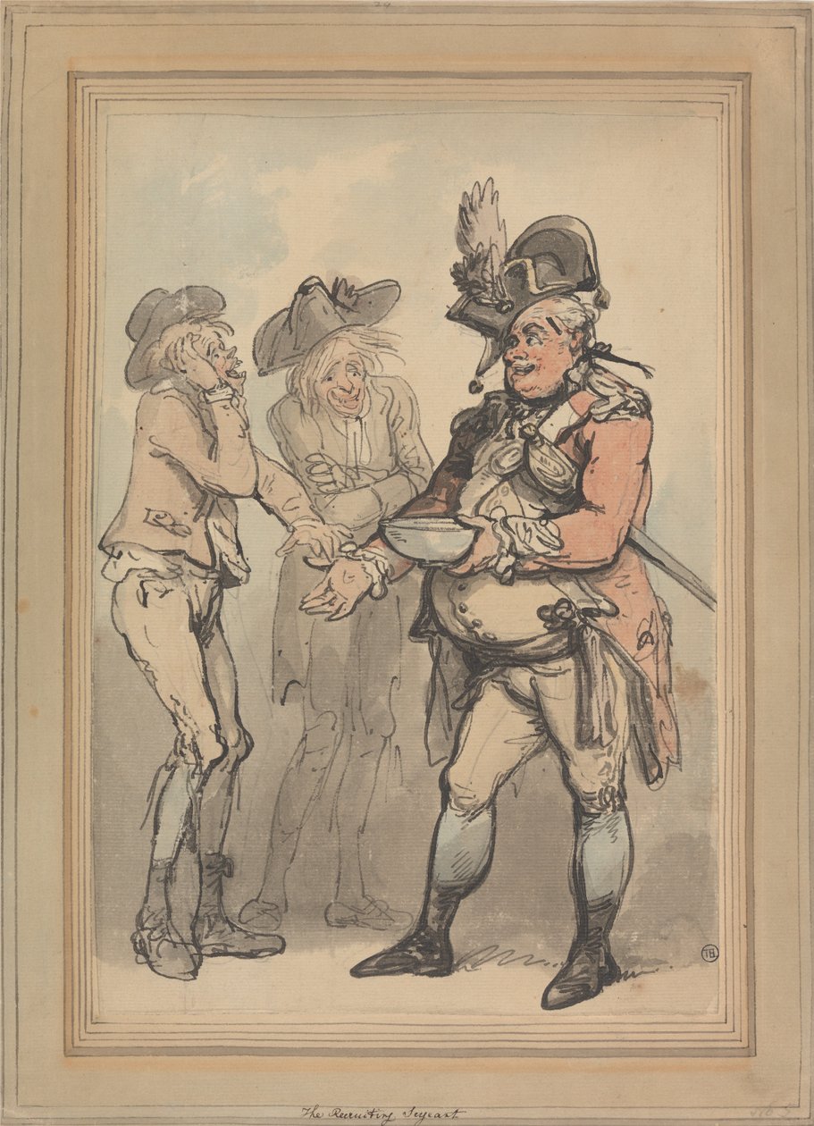 işe alım çavuş by Thomas Rowlandson