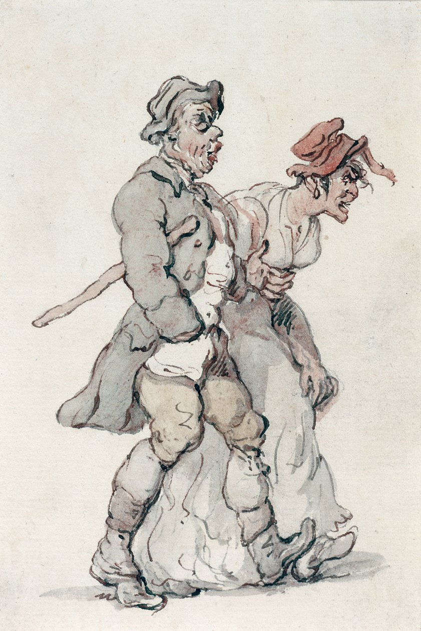 Bebek Arabaları (kağıt üzerinde wc) by Thomas Rowlandson