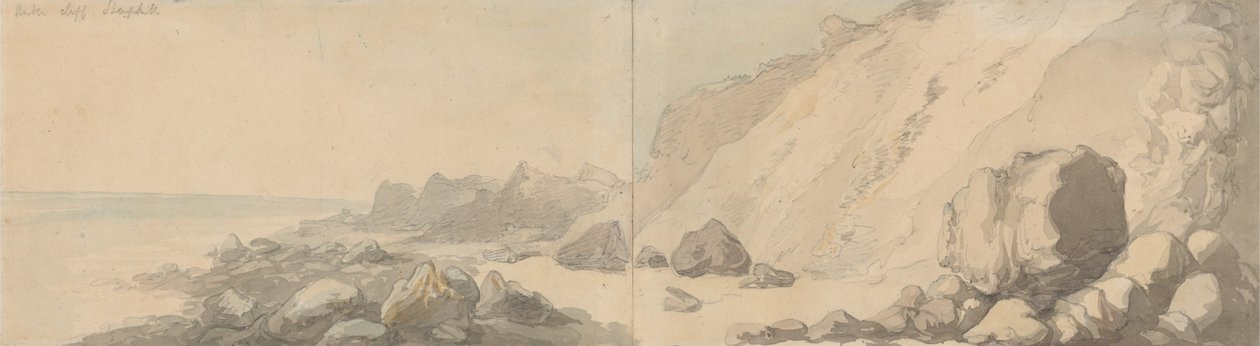 Undercliff, Steephill, Wight Adası by Thomas Rowlandson