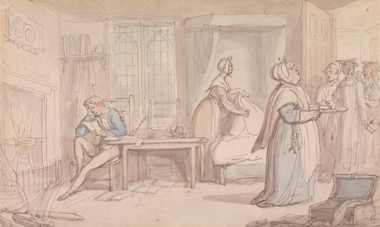 Lisans Odası by Thomas Rowlandson