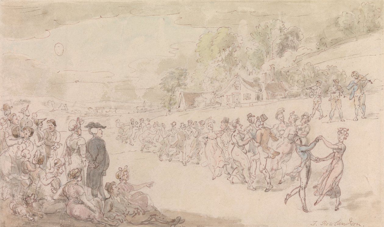 Wakefield Papazı - Dans by Thomas Rowlandson