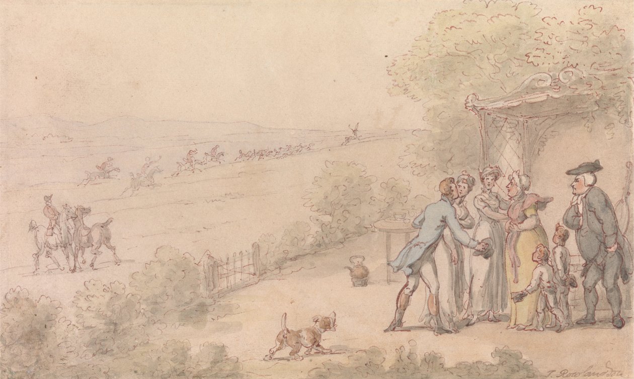 Wakefield Papazı - Esquires Intrusion by Thomas Rowlandson
