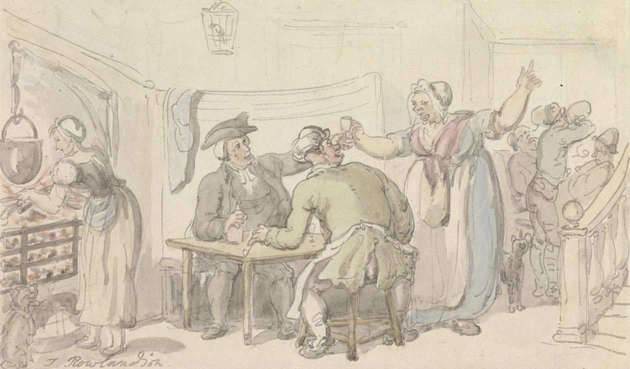 Olivia haberleriyle Wakefield Papazı- Azarlama, by Thomas Rowlandson