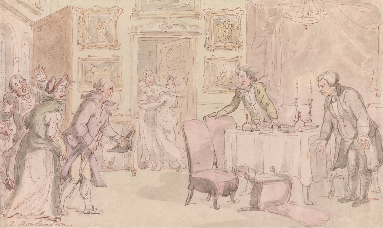 Wakefield Papazı - Sürpriz by Thomas Rowlandson