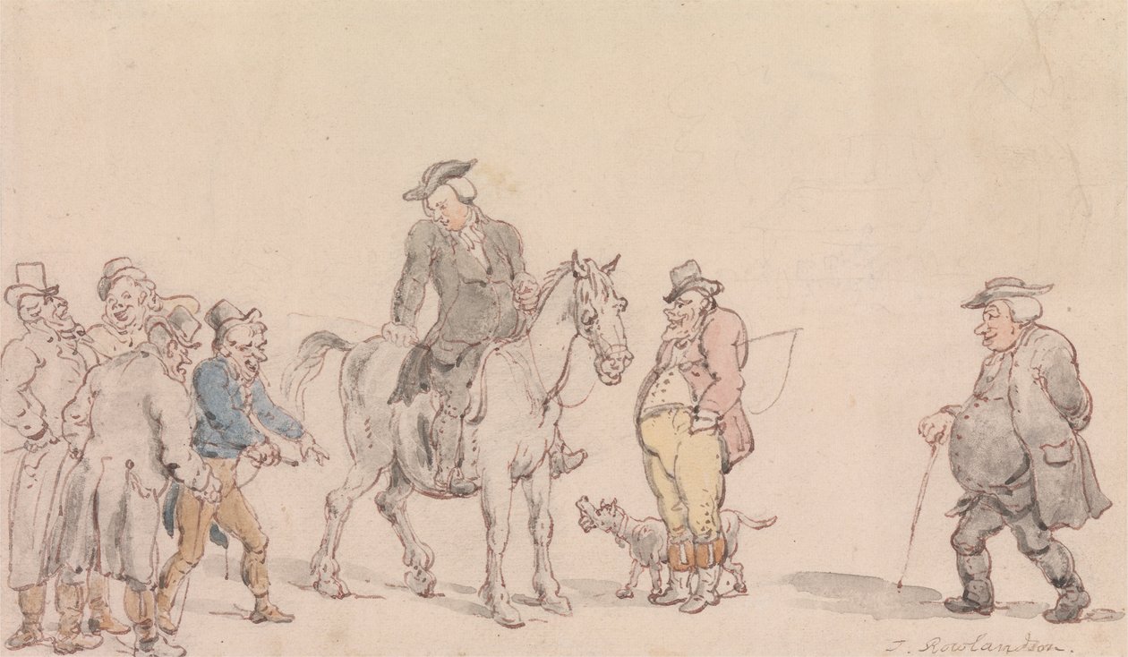 Wakefield Papazı - Atını Satan Papaz by Thomas Rowlandson