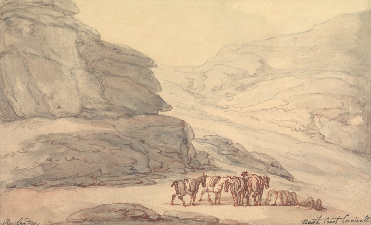 Taşlar Vadisi, Lynton, Devon by Thomas Rowlandson
