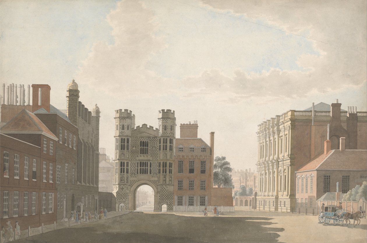 Holbeins Kapısı ve Ziyafet Salonunu Gösteren Whitehall by Thomas Sandby