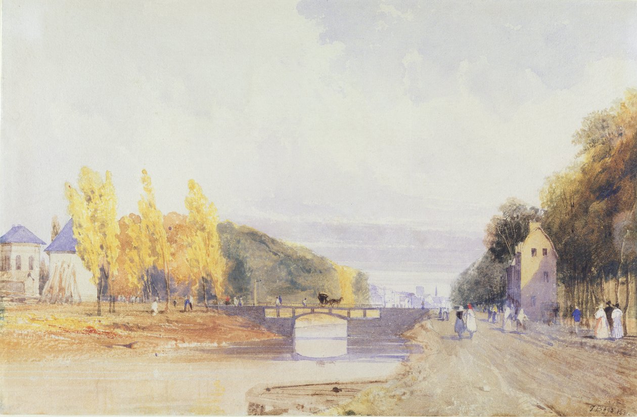 Buruseli kuva kumuhanda wa Paris, 1831 (wc hejuru yikaramu hamwe na bodycolour kumpapuro) by Thomas Shotter Boys
