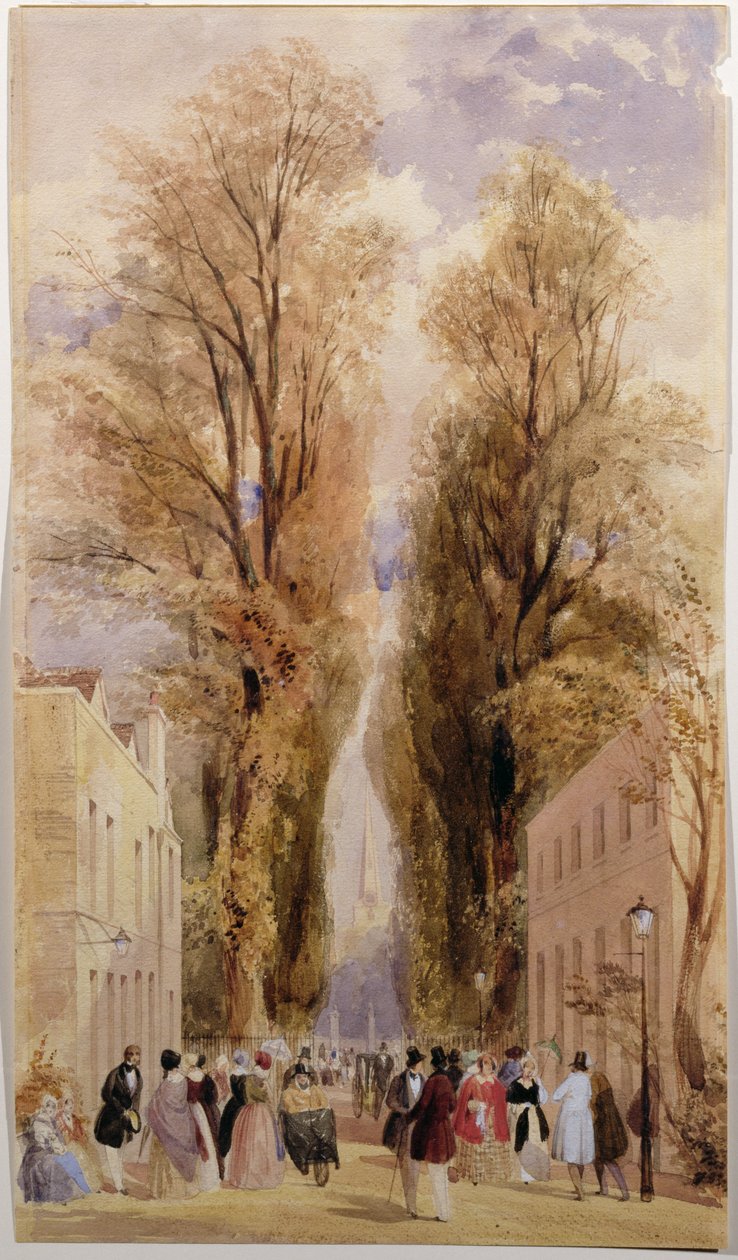 Eski Kuyu Yürüyüşü, Cheltenham, 1840 dolayları by Thomas Shotter Boys