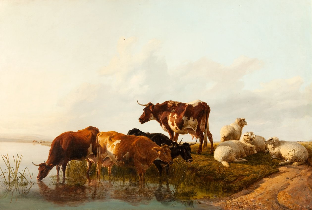 Bir Yaz Öğleden Sonrası, 1861 by Thomas Sidney Cooper