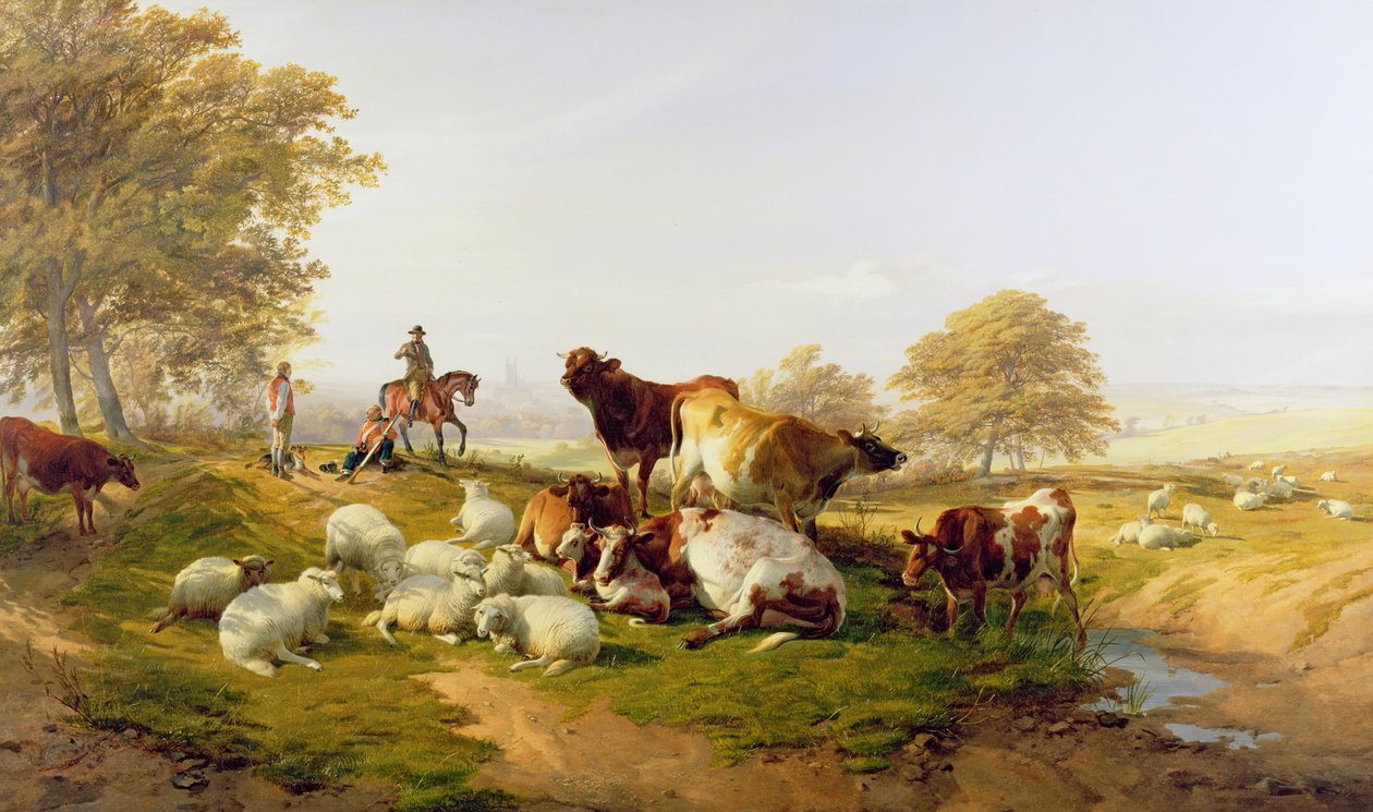 Bir Akşam Dinlenmesi by Thomas Sidney Cooper