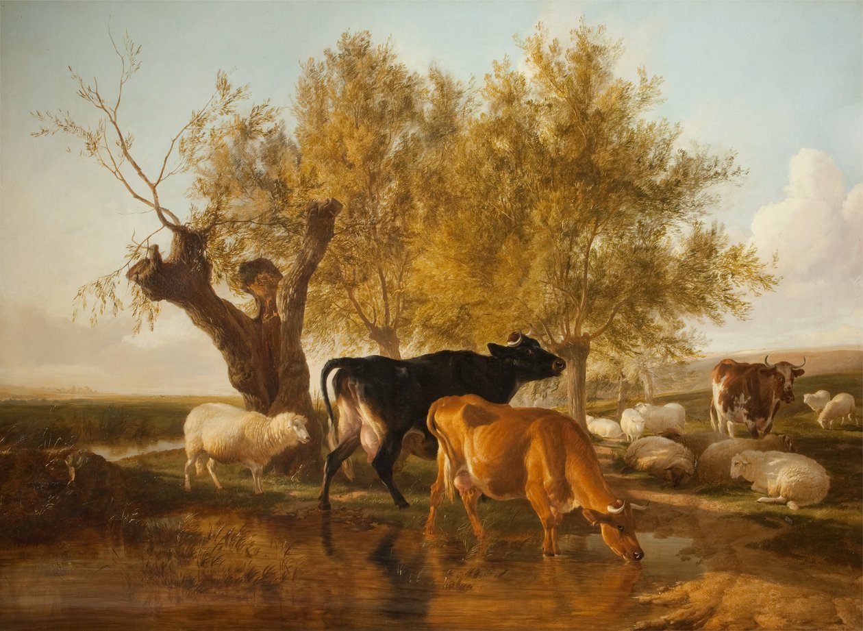 Canterbury Meadows, Akşam by Thomas Sidney Cooper