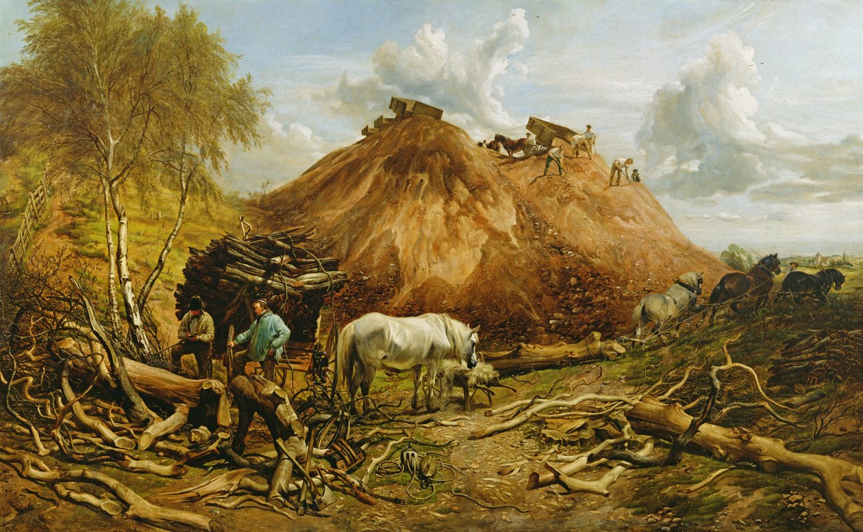 Demir Yol için Odunu Temizleme, 1880 by Thomas Sidney Cooper
