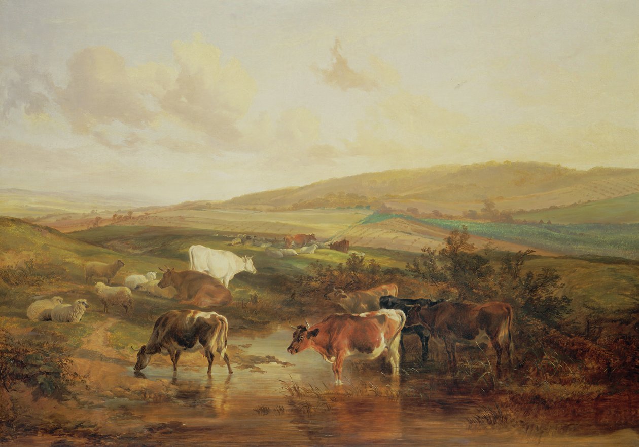 otlayan hayvanlar by Thomas Sidney Cooper