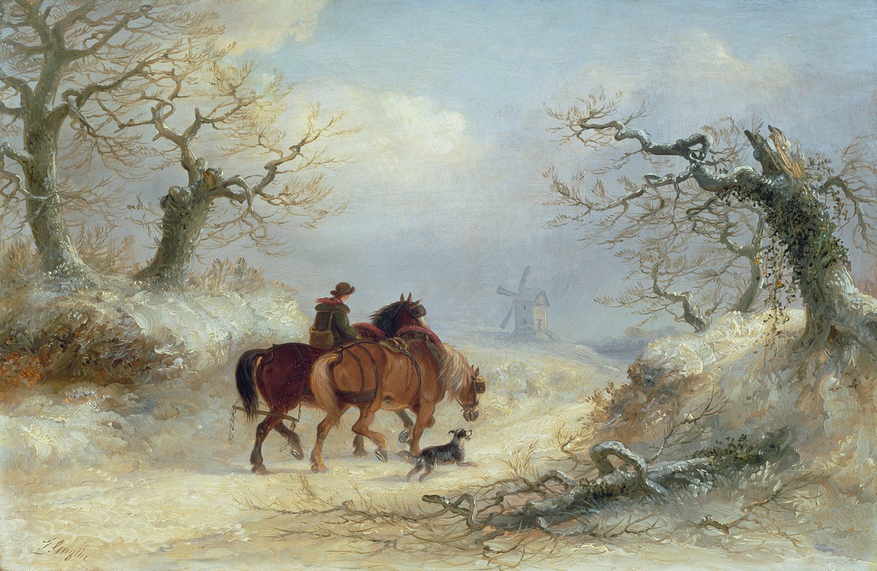Ortak Yolu Geçmek - Ipswich yakınlarındaki sahne by Thomas Smythe