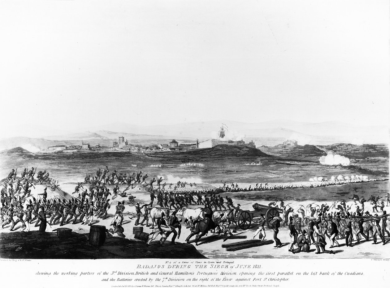Haziran 1811 Kuşatması Sırasında Badajos, Charles Turner tarafından kazınmış, 1812 by Thomas Staunton St. Clair