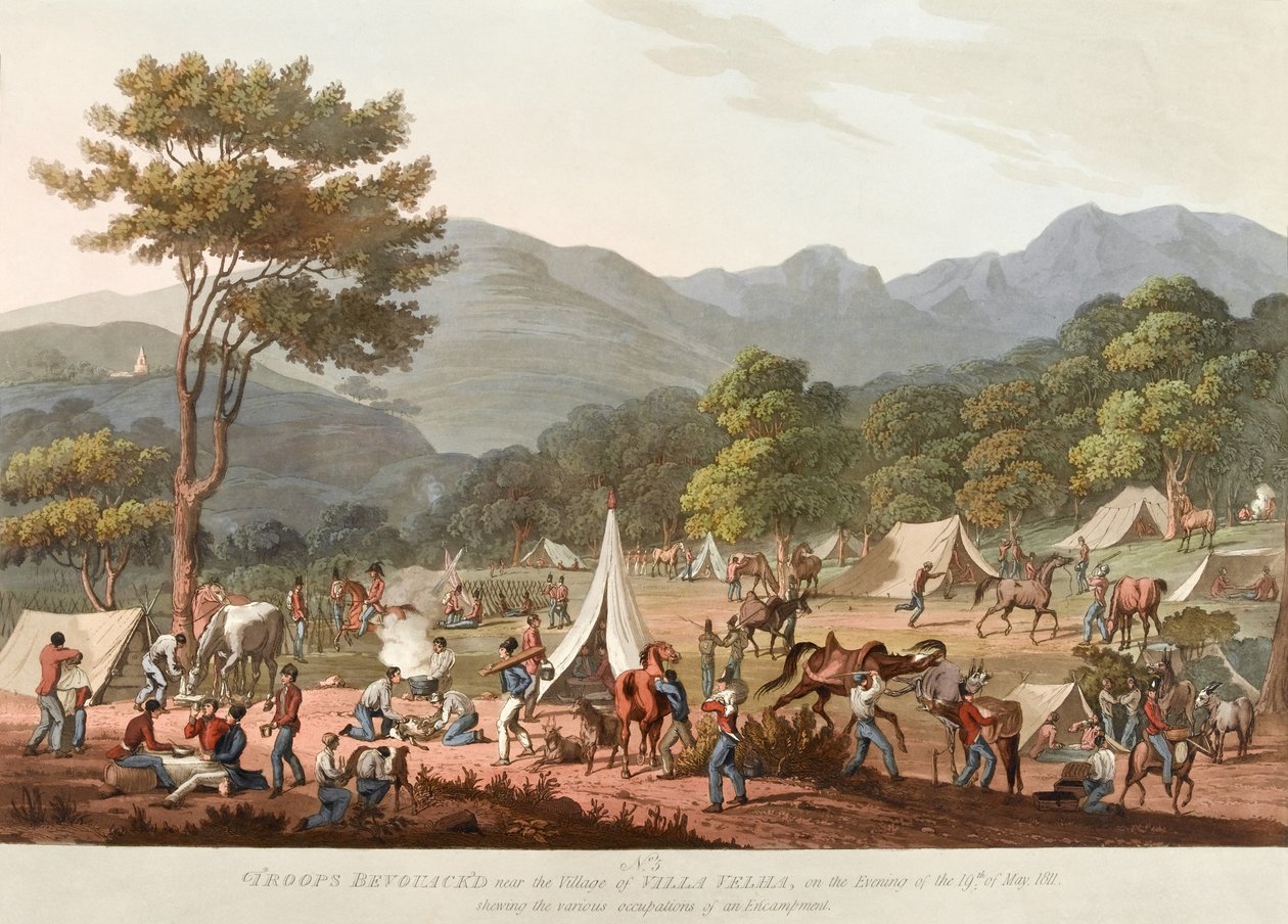19 Mayıs 1811 akşamı, Villa Velha Köyü yakınlarındaki Bevouac