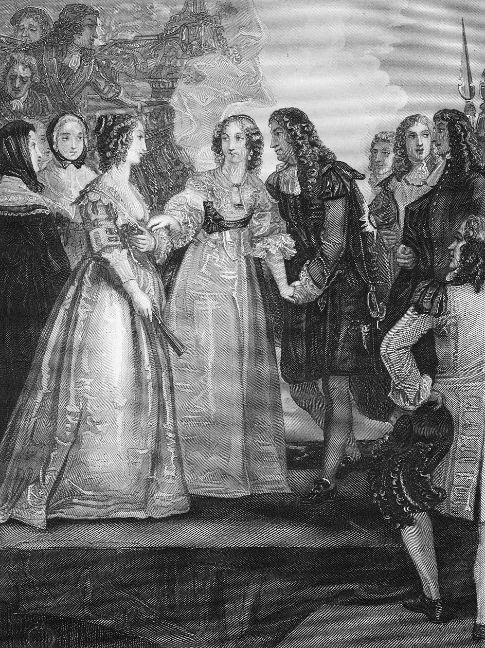 Charles II, AH Payne tarafından oyulmuş Dover