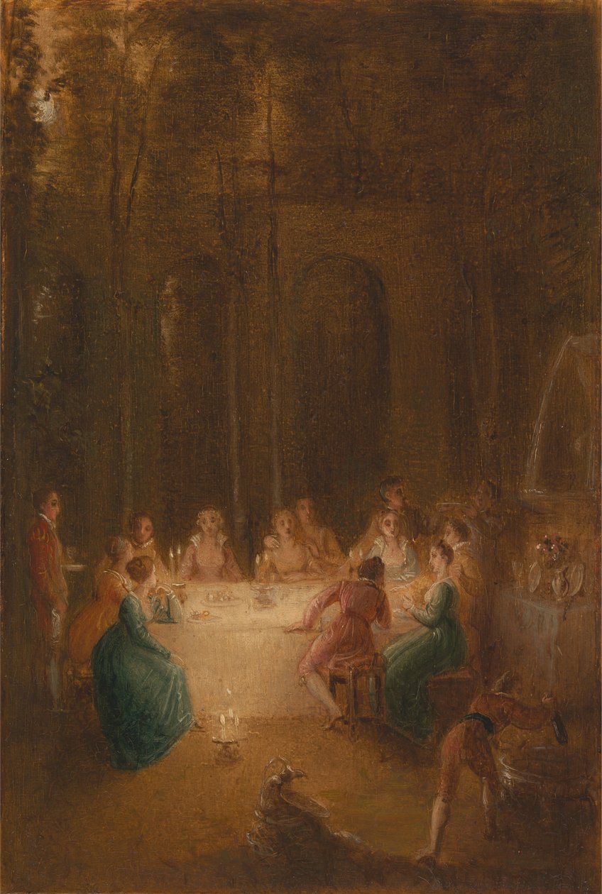 Çeşmenin Yanında Akşam Yemeği by Thomas Stothard
